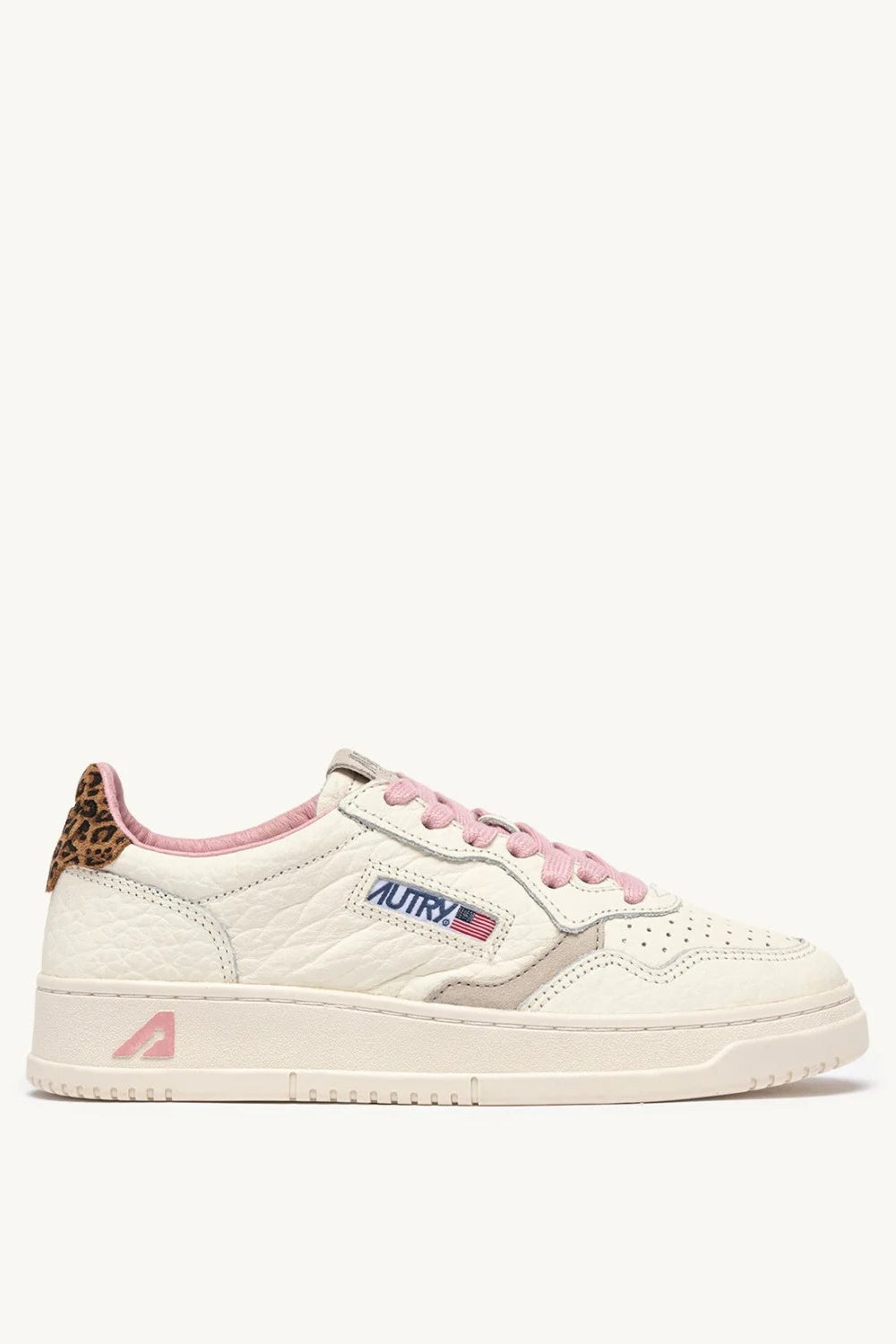 Sneakers medialist low in pelle rosa, sand e leopard - YES SHOPScarpe sportiveAUTRYAULW-NZ01-IT 36