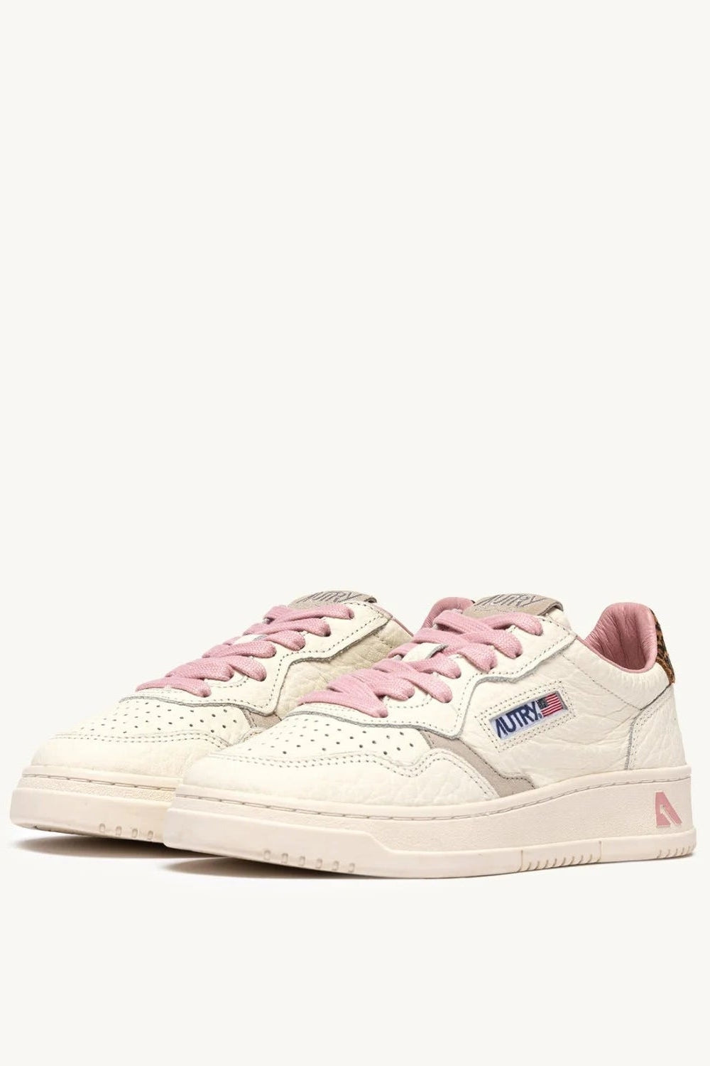 Sneakers medialist low in pelle rosa, sand e leopard - YES SHOPScarpe sportiveAUTRYAULW-NZ01-IT 36