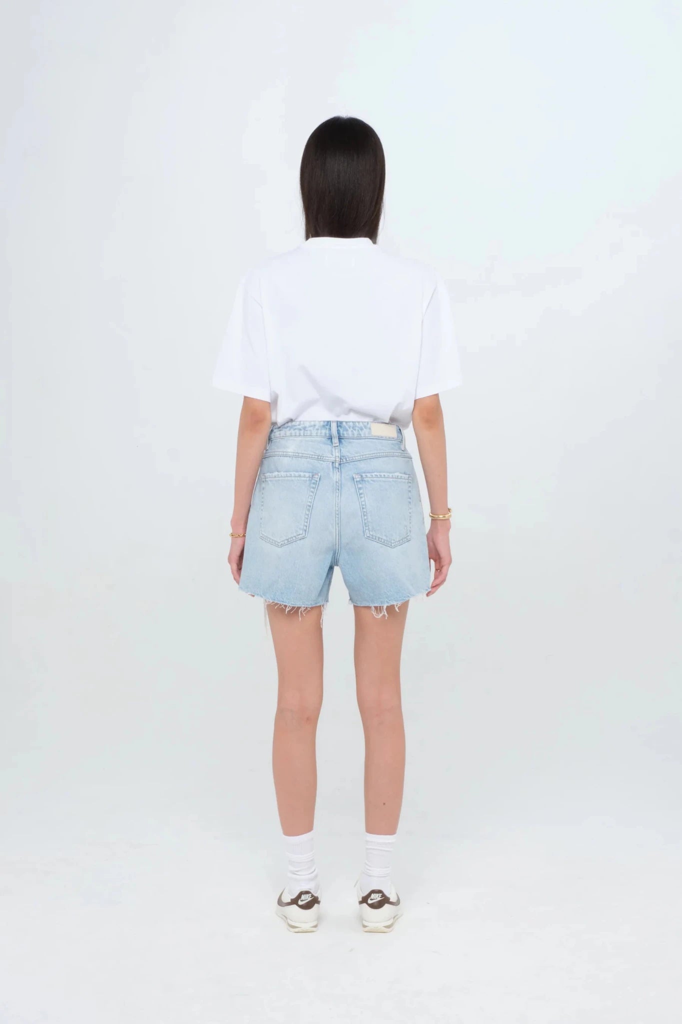 Shorts Tam X in denim chiaro con strappi - YES SHOPShortsICON DENIMTAMX-W24