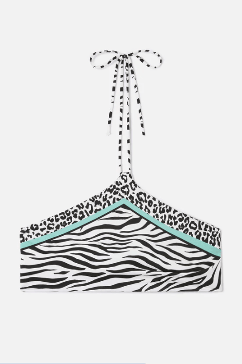 Top Nairobi halter stampa zebra - YES SHOPCostumi da bagnoMC2 SAINT BARTHNRB0001/09532L-XXS5010575068771