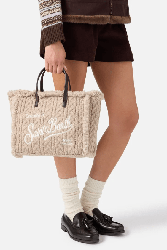 Borsa Colette in lana intrecciata beige - YES SHOPBorse a tracollaMC2 SAINT BARTHCOL0047/00462M-Taglia unica