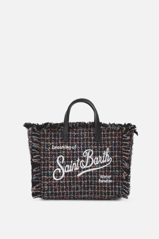 Borsa Vanity Mini in tweed nera con filato lurex - YES SHOPBorse a tracollaMC2 SAINT BARTHVAMI032/00193M-Taglia unica