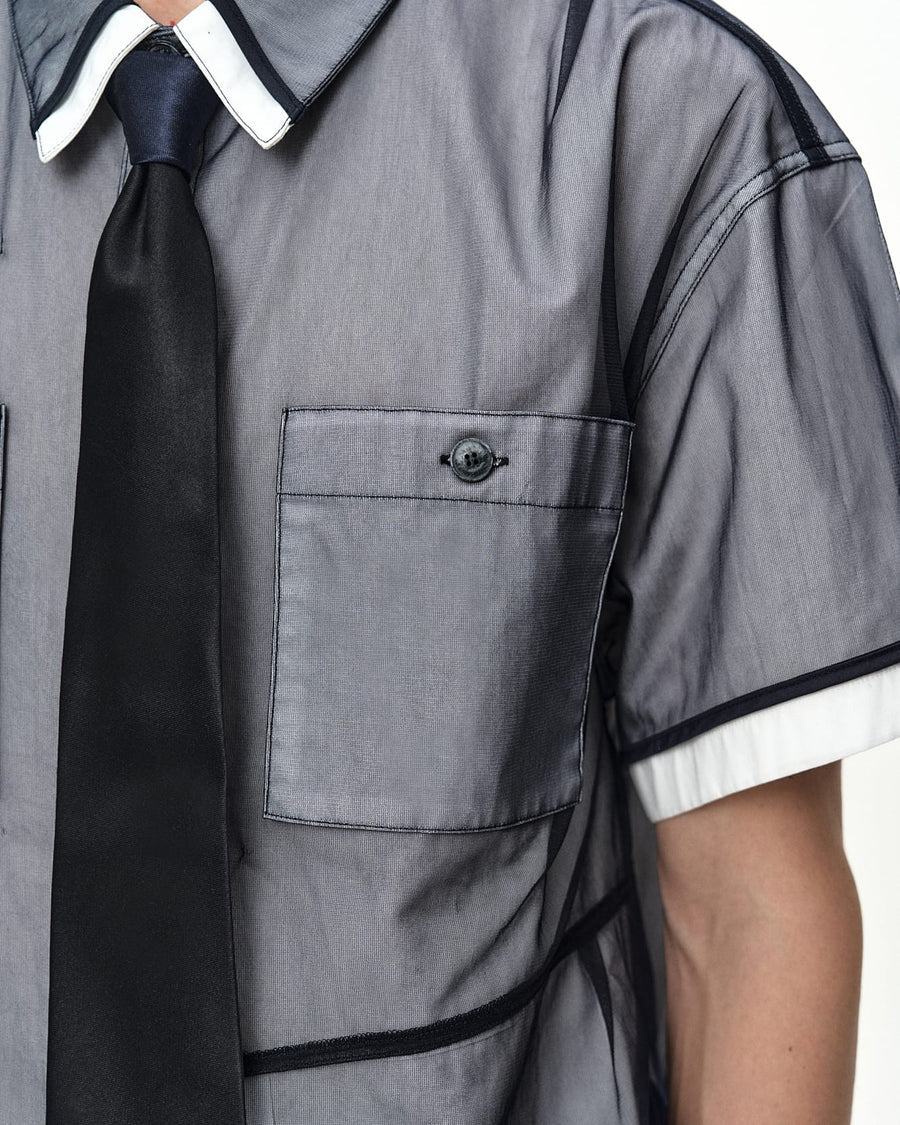 Camicia bianca con strato trasparente - YES SHOPCamicieANDERSON BELLATB1537M-XXS