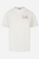 T-shirt Emilie bianca "Non Smetterò Mai Di Spendere" - YES SHOPT-shirtMC2 SAINT BARTHEMI0001/04045L-XXS1468349676771