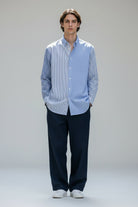 Camicia blu mix stripes - YES SHOPCamicieCOMME DES GARÇONSFZ-B107-PER-2-XXS
