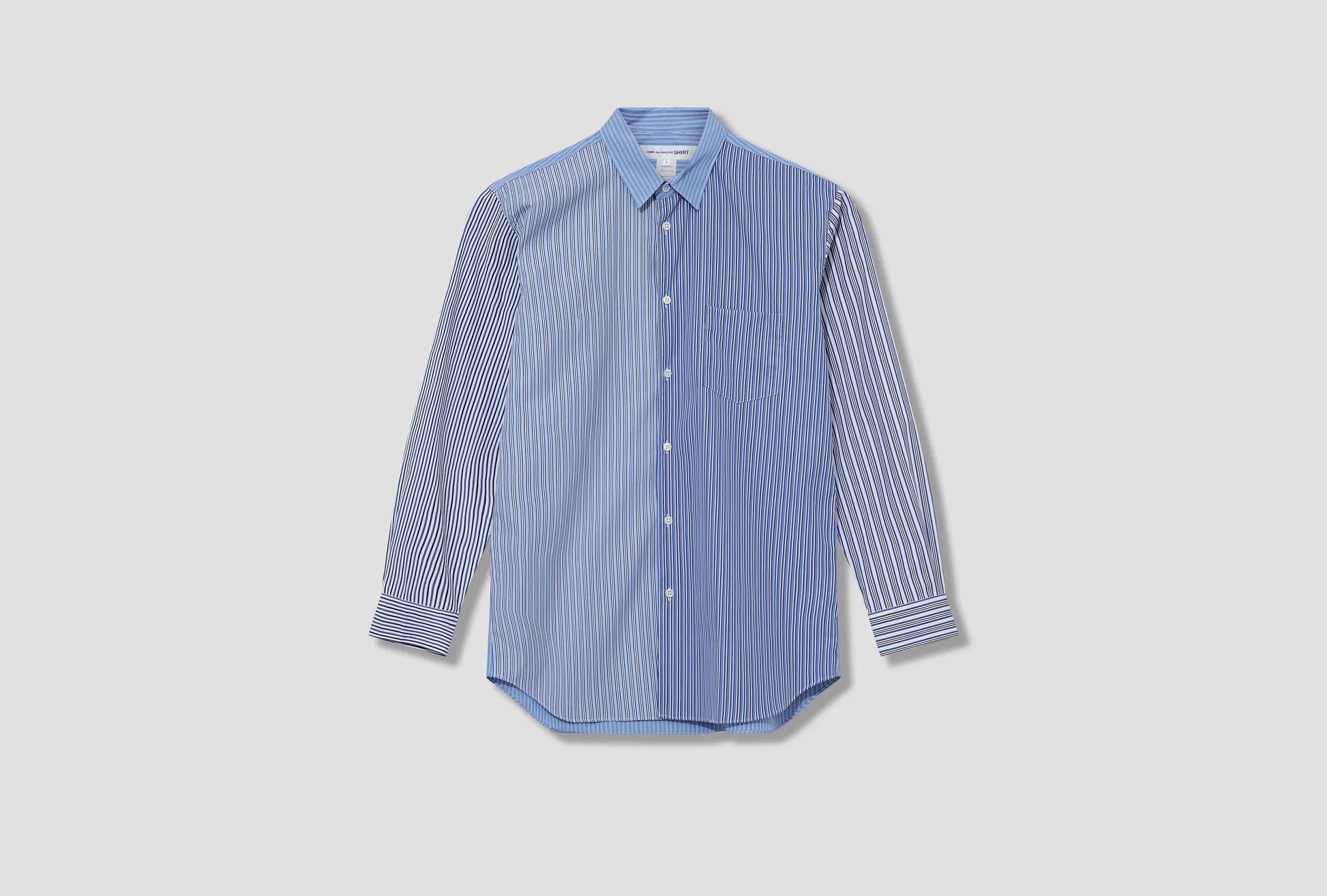 Camicia blu mix stripes - YES SHOPCamicieCOMME DES GARÇONSFZ-B107-PER-2-XXS