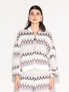 Bomber rosa jacquard geometric folk - YES SHOPGiubbottiAKEPGBKD13220-XXS5300685344771
