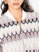 Bomber rosa jacquard geometric folk - YES SHOPGiubbottiAKEPGBKD13220-XXS5300685344771