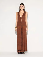 Gilet Kimono lungo giromanica bronzo in lurex lace - YES SHOPCardiganAKEPGLKD13209-XXS7699585344771