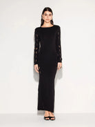 Abito lungo nero cut design con schiena scoperta - YES SHOPAbitiAKEPVSKD13008-XXS4899585344771