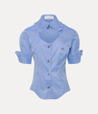 Camicia Toulouse azzurra con volant - YES SHOPCamicieVIVIENNE WESTWOOD1051006I/W01ES-IT 34