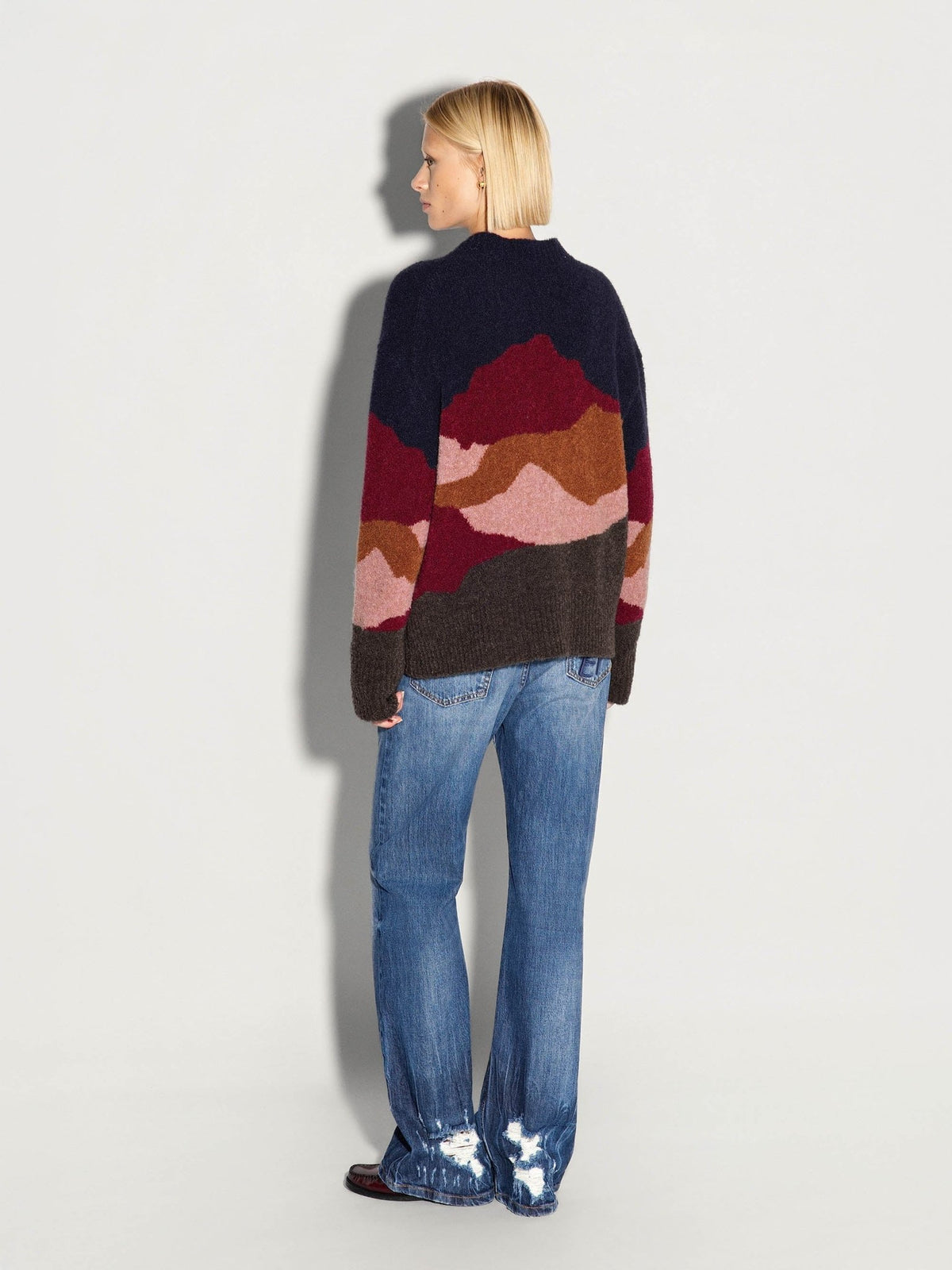 Cardigan Overview blu con strati multicolor - YES SHOPCardiganAKEPCAKD15211-6