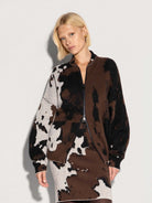 Mini gonna in lana fantasia maculata - YES SHOPGonneAKEPGOKD15073-6