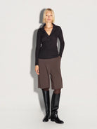 Polo a costine in lana caffè - YES SHOPPoloAKEPPLKD15142-6