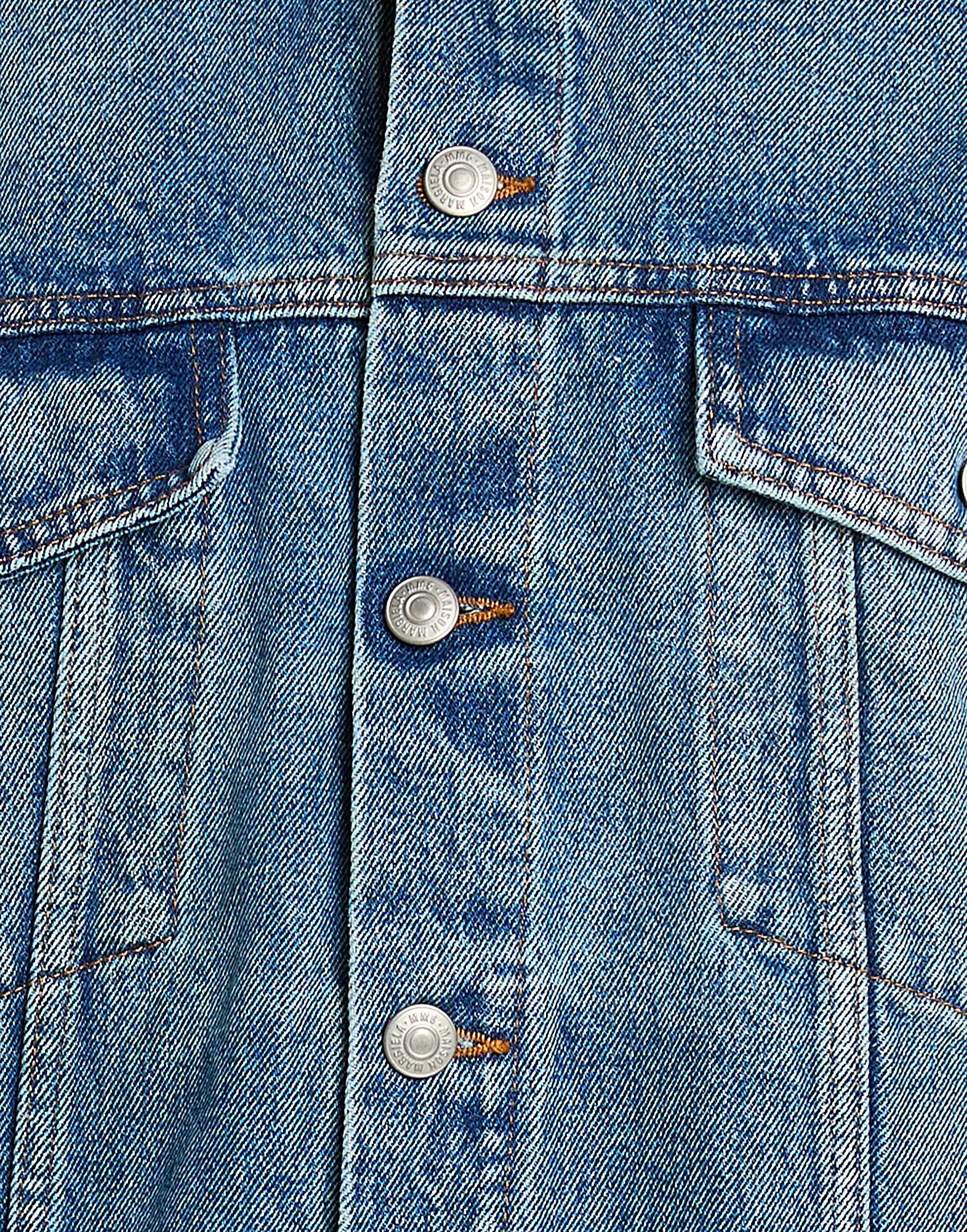 Giubbotto MM6 in denim lavato con logo - YES SHOPGiubbottiMM6 MAISON MARGIELAS62AN0180M30058961-IT391509085235771