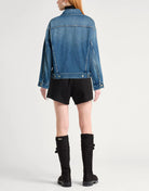 Giubbotto MM6 in denim lavato con logo - YES SHOPGiubbottiMM6 MAISON MARGIELAS62AN0180M30058961-IT391509085235771