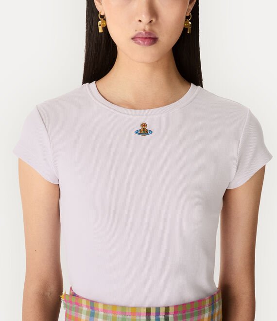 T-shirt Baby Perù bianca a costine - YES SHOPT-shirtVIVIENNE WESTWOOD1G010019-J009C-XXS9645549676771