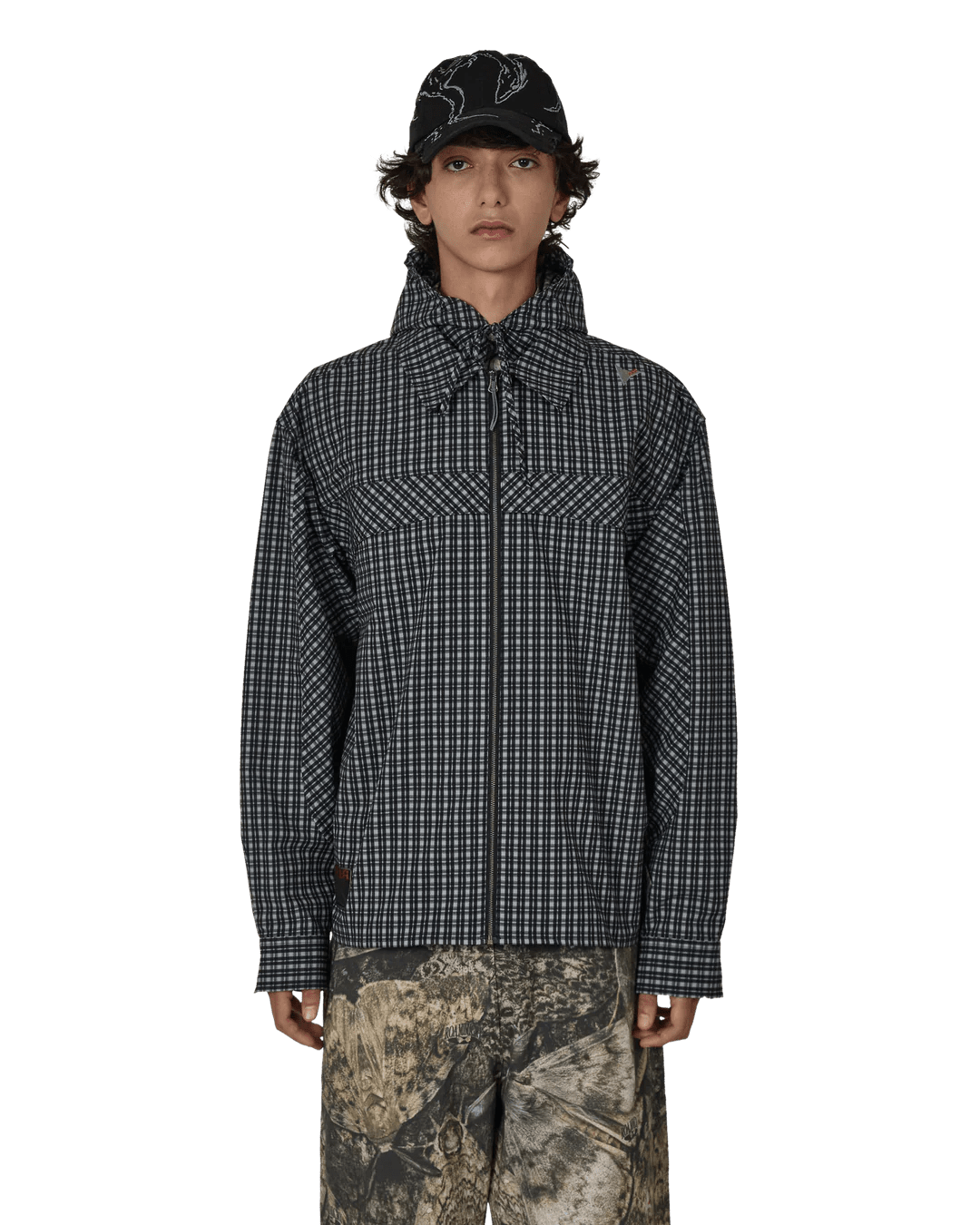 Camicia con cappuccio e stampa a quadri Aair Floweave - YES SHOPCamicieROAYBMW016FA16-XXS1286776523771