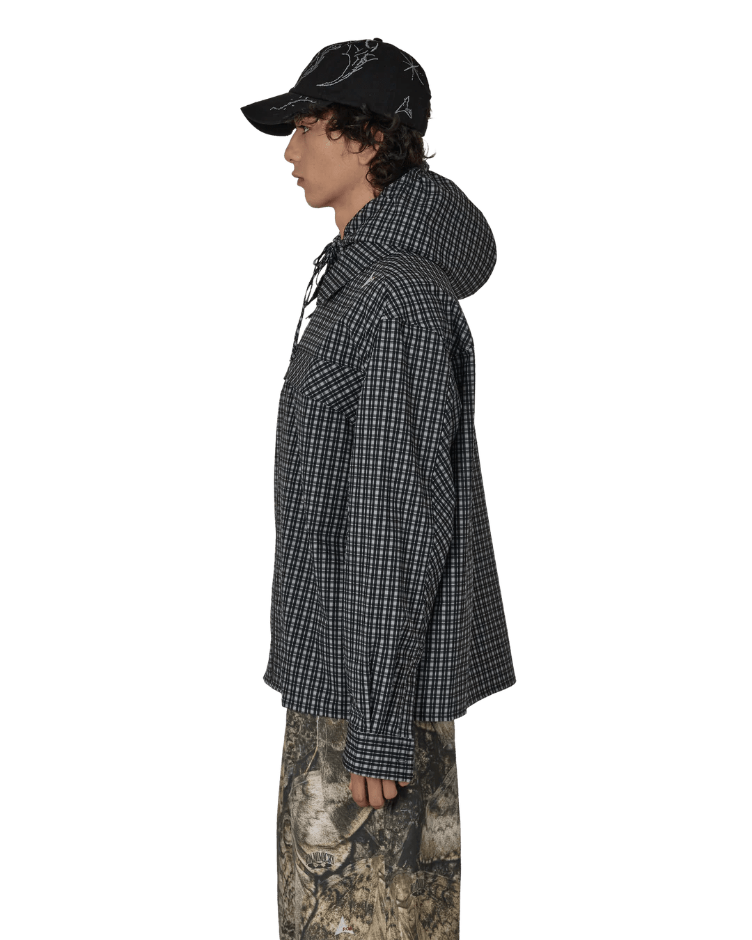 Camicia con cappuccio e stampa a quadri Aair Floweave - YES SHOPCamicieROAYBMW016FA16-XXS1286776523771