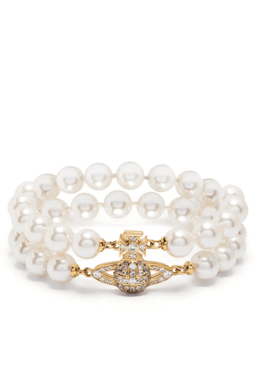 Bracciale tre fili di perle Graziella oro - YES SHOPGioielliVIVIENNE WESTWOOD6103006L-02R143-CN-Taglia unica