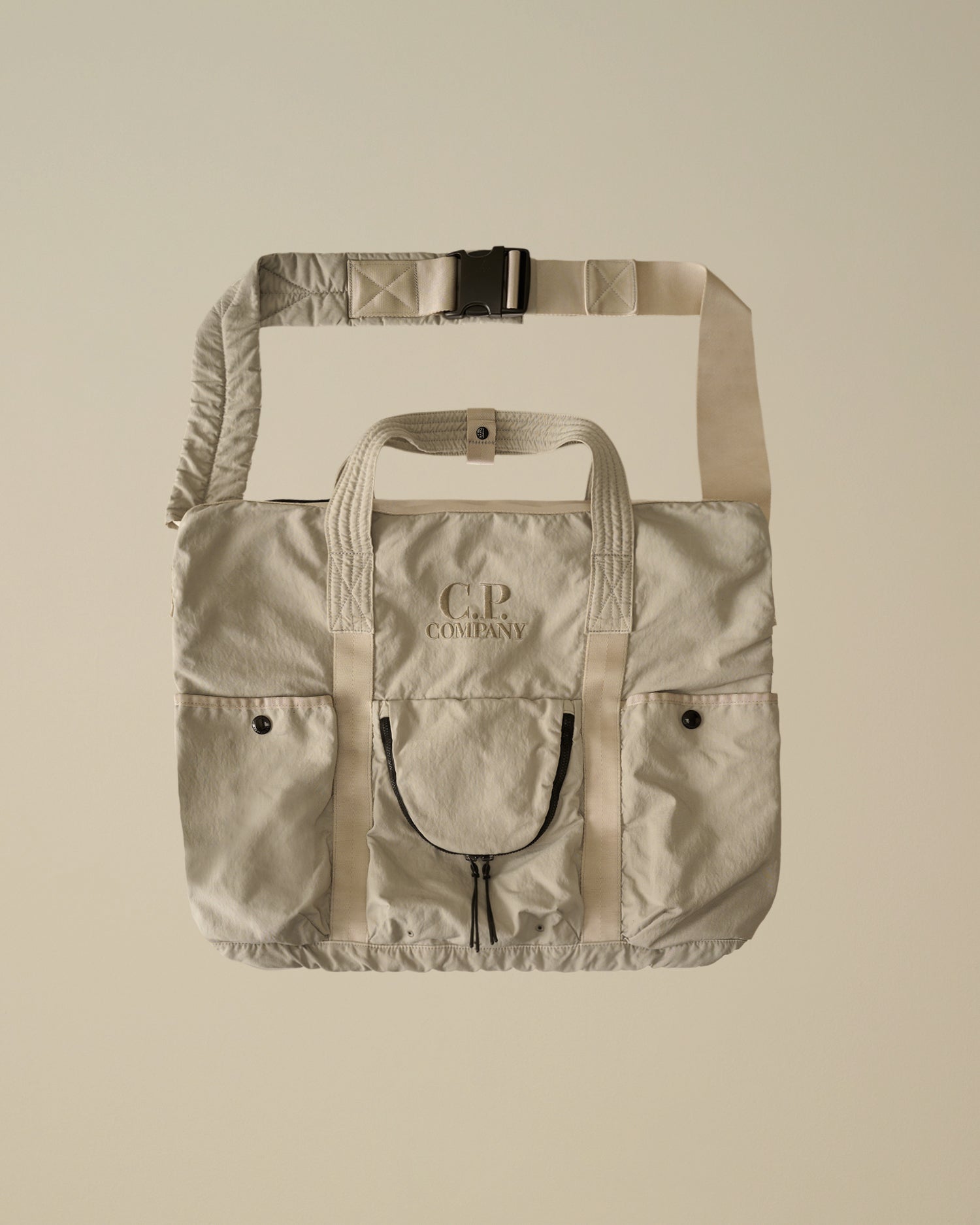 Borsa tote bag in nylon grigio tortora - YES SHOPTote bagC.P. COMPANYCMAC182A-110305G-Taglia unica3549189703771