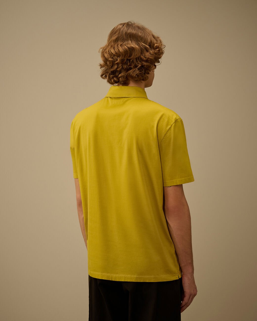 Polo gialla in jersey mercerizzato e logo - YES SHOPPoloC.P. COMPANY20CMPL116A-006374G-XXS3329189703771