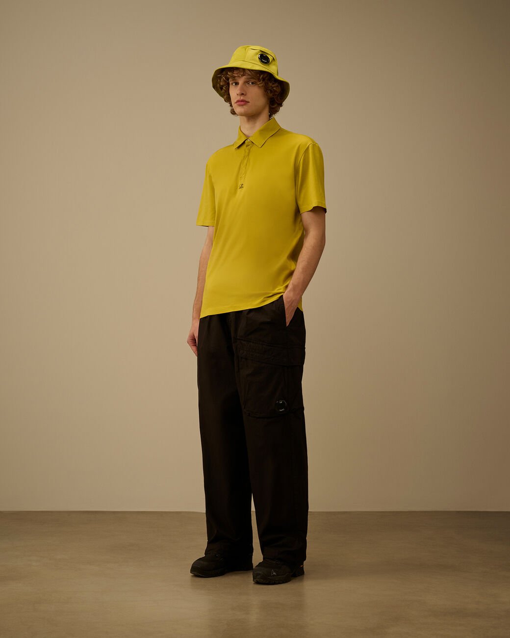 Polo gialla in jersey mercerizzato e logo - YES SHOPPoloC.P. COMPANY20CMPL116A-006374G-XXS3329189703771