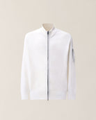 Cardigan in lana panna con zip - YES SHOPMaglioniC.P. COMPANY21CMKN088A/110149A-37431863710971