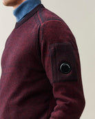 Maglia Fleece Knit Lens Contrast bordeaux - YES SHOPMaglioniC.P. COMPANY21CMKN297A/006170A-35041863710971
