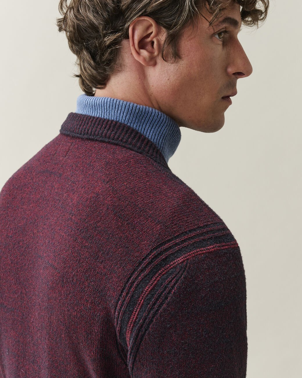 Maglia Fleece Knit Lens Contrast bordeaux - YES SHOPMaglioniC.P. COMPANY21CMKN297A/006170A-35041863710971
