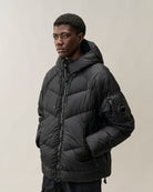 Piumino Down Shield Lens Hooded Puffer nero - YES SHOPGiubbottiC.P. COMPANY21CMOW210A/110655G-31521863710971