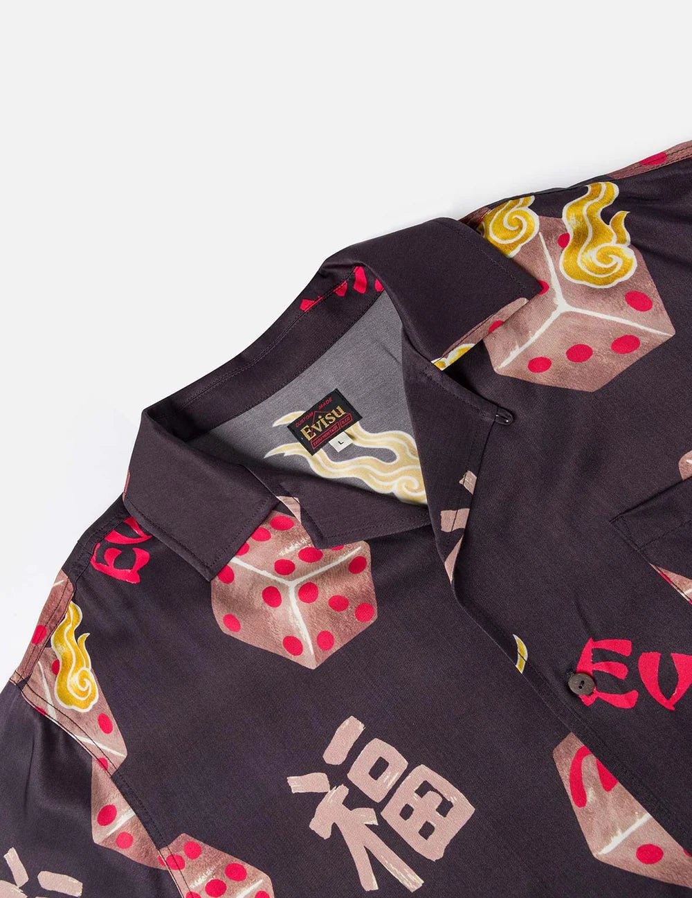 Camicia nera con stampa dadi - YES SHOPCamicieEVISU2ESEJM6SS6005-XXS9373748964771