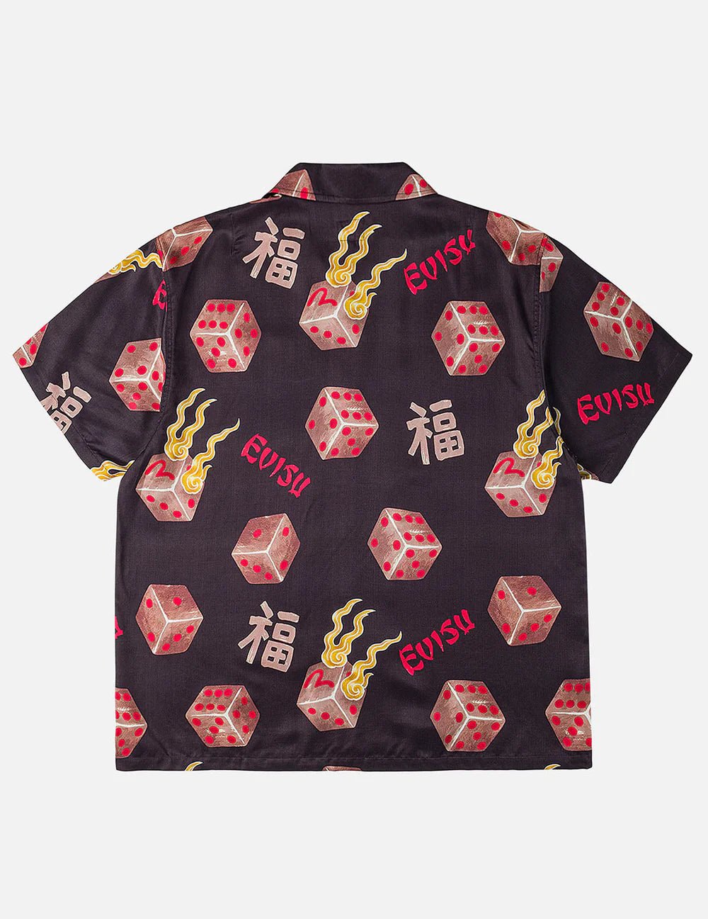 Camicia nera con stampa dadi - YES SHOPCamicieEVISU2ESEJM6SS6005-XXS9373748964771