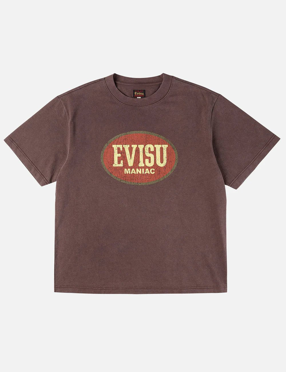 T-shirt marrone con logo maniac - YES SHOPT-shirtEVISU2ESEJM6TS6020-XXS5129245925771