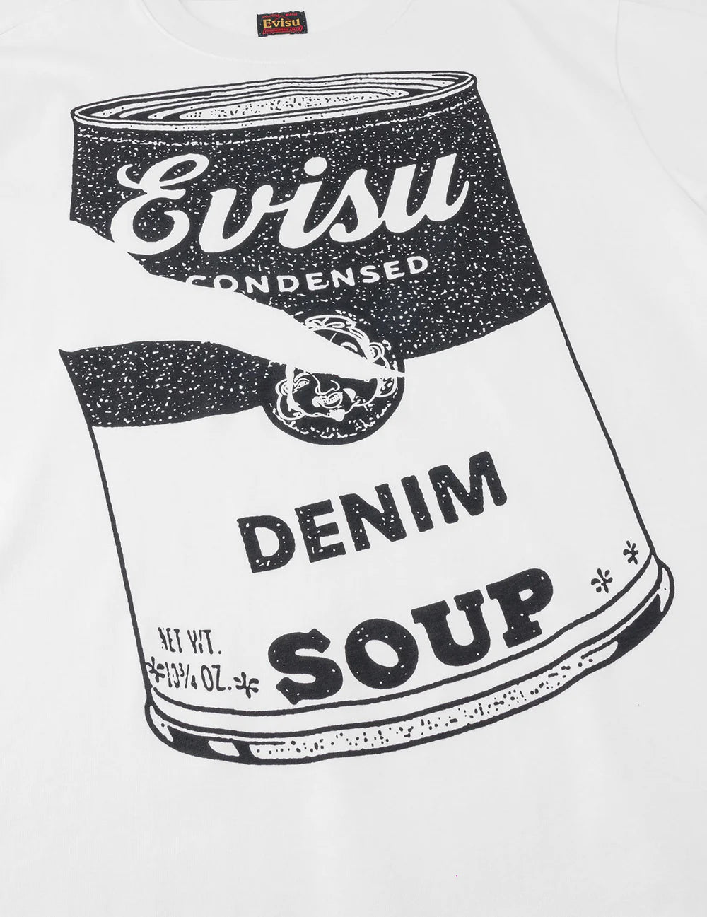 T-shirt bianca stampa "Denim soup" - YES SHOPT-shirtEVISU2ESEJM6TS6027-XXS1355131776771