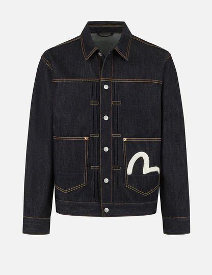Giacca di jeans con stampa gabbiani color ecru - YES SHOPGiubbottiEVISU2ESHTM5DJ1241-XXS5753748964771