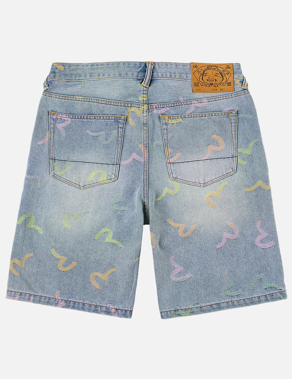 Bermuda in denim All - over Seagull Jacquard - YES SHOPBermudaEVISU2ESHTM6DS1055-W251933748964771