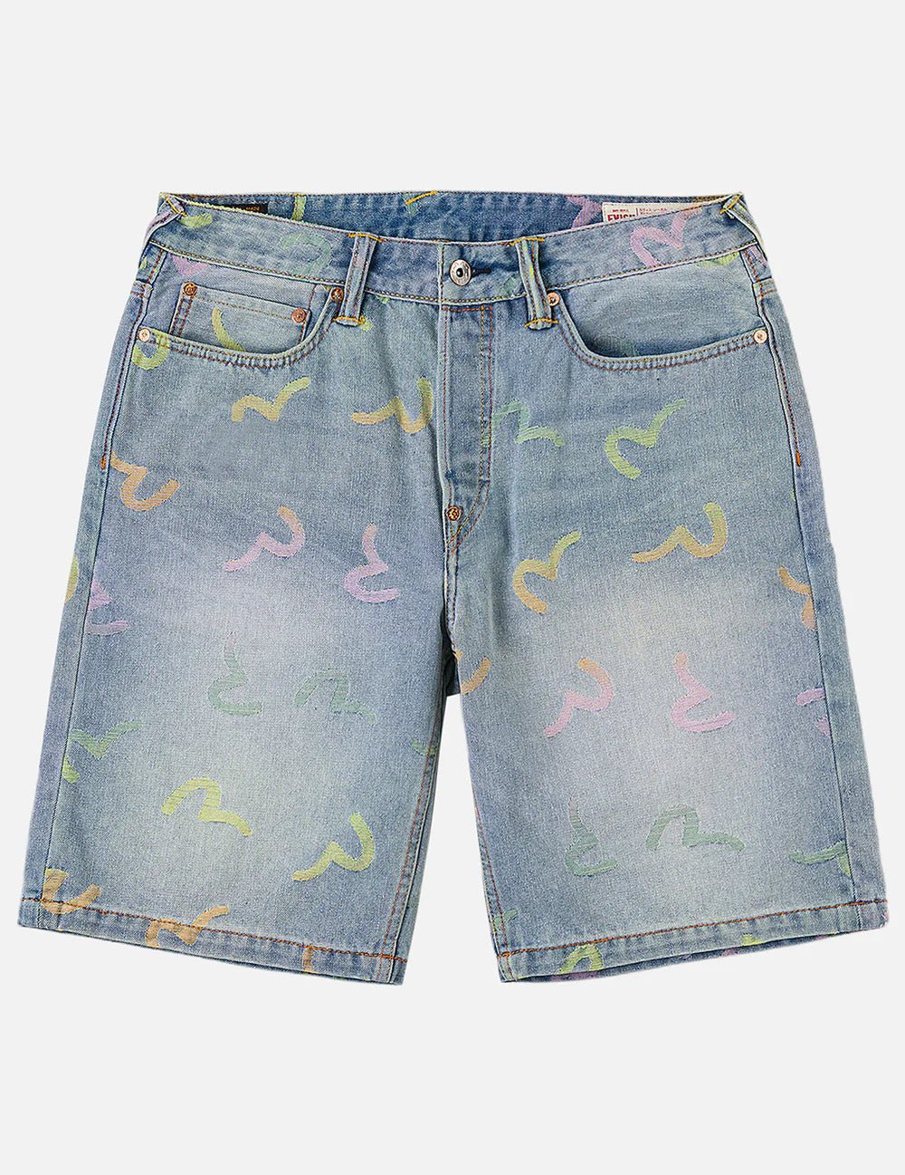 Bermuda in denim All - over Seagull Jacquard - YES SHOPBermudaEVISU2ESHTM6DS1055-W251933748964771