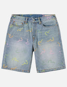 Bermuda in denim All - over Seagull Jacquard - YES SHOPBermudaEVISU2ESHTM6DS1055-W251933748964771