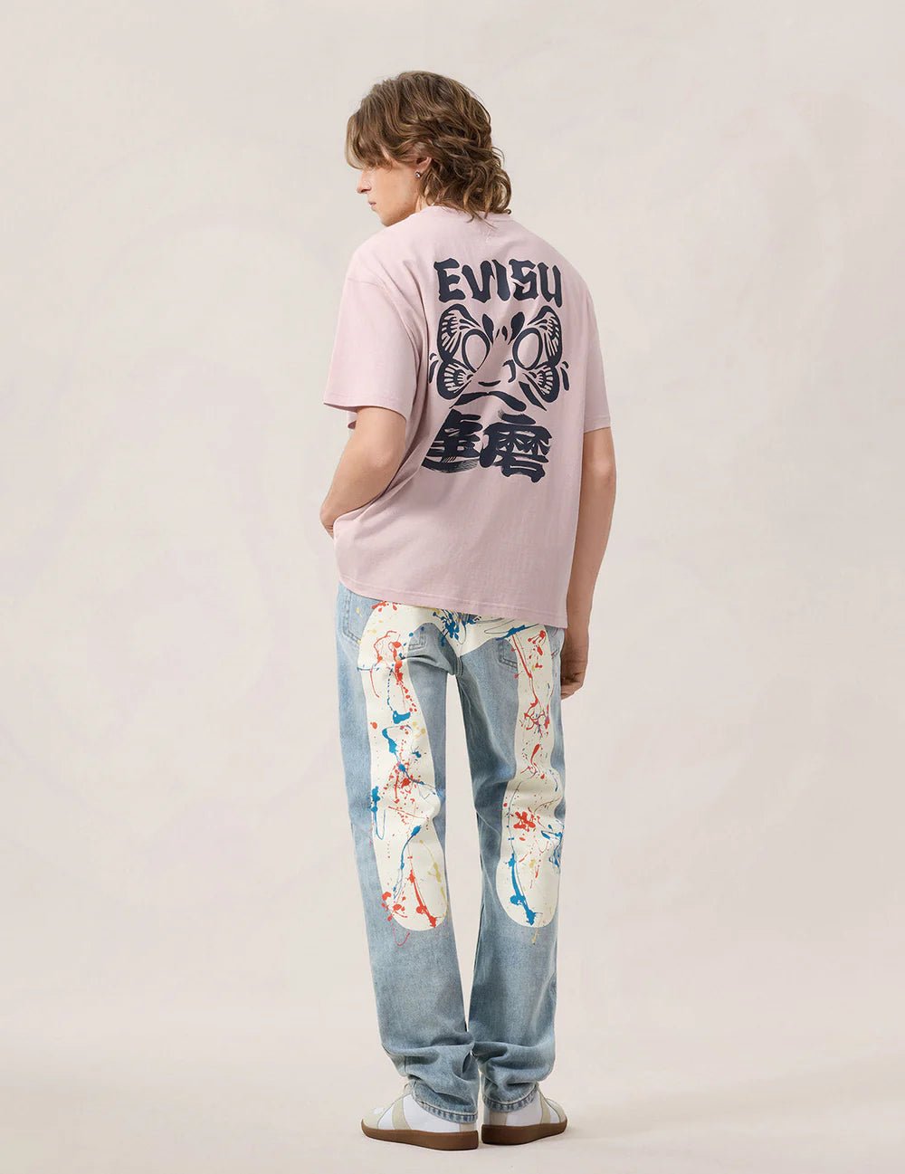 Jeans in denim chiaro e Daicock tinto a spruzzo - YES SHOPJeansEVISU2ESHTM6JE1052-W281963748964771