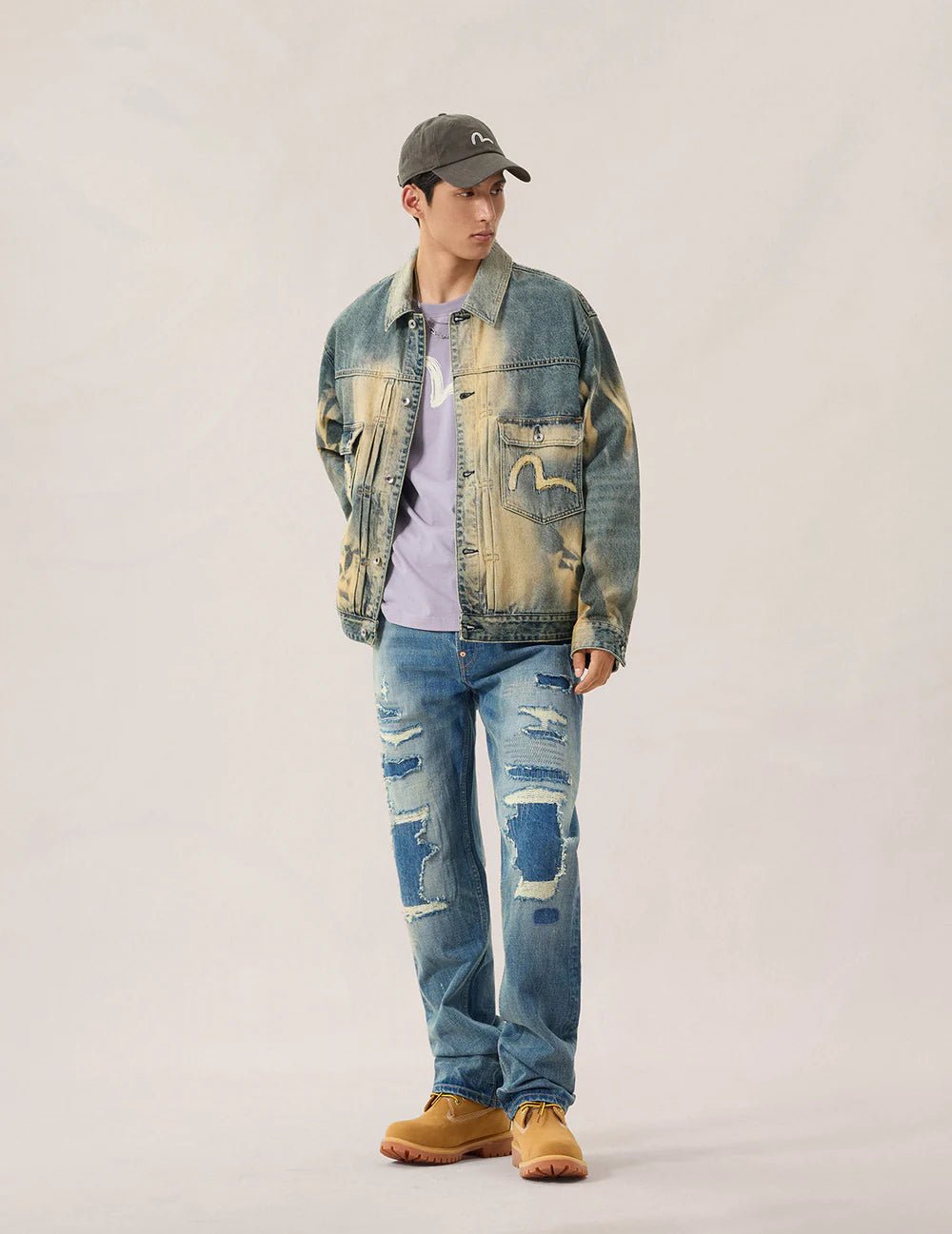 Jeans effetto consumato con stampa gabbiano 2020 - YES SHOPJeansEVISU2ESHTM6JE1136-W255843748964771