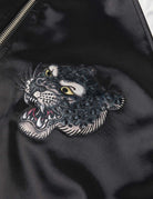 Giacca souvenir nera e bianca con ricamo leopard duo - YES SHOPGiubbottiEVISU2ESHTM6JK1016-XXS6973748964771
