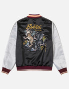 Giacca souvenir nera e bianca con ricamo leopard duo - YES SHOPGiubbottiEVISU2ESHTM6JK1016-XXS6973748964771