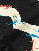 Pantaloni chino nero con motivo a pavone e pennellate - YES SHOPPantaloniEVISU2ESHTM6PT1145-W251273748964771