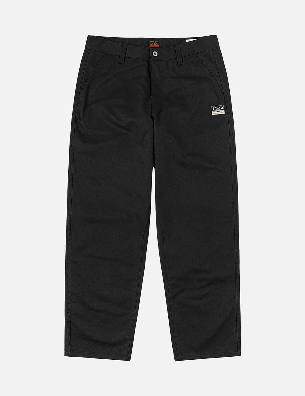 Pantaloni chino nero con motivo a pavone e pennellate - YES SHOPPantaloniEVISU2ESHTM6PT1145-W251273748964771