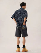 Camicia in denim con stampa leopardata e nuvole - YES SHOPCamicieEVISU2ESHTM6SS1029-XXS4615848964771