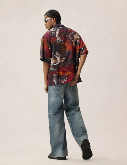 Camicia con stampa leopard - YES SHOPCamicieEVISU2ESHTM6SS1032-XXS7773748964771