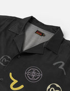 Camicia nera sfumata con stampa monogramma - YES SHOPCamicieEVISU2ESHTM6SS1033-XXS8573748964771