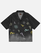 Camicia nera sfumata con stampa monogramma - YES SHOPCamicieEVISU2ESHTM6SS1033-XXS8573748964771