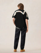 T-shirt nera con stampa gabbiano e pavone a spruzzo - YES SHOPT-shirtEVISU2ESHTM6TS1081-XXS3304748964771